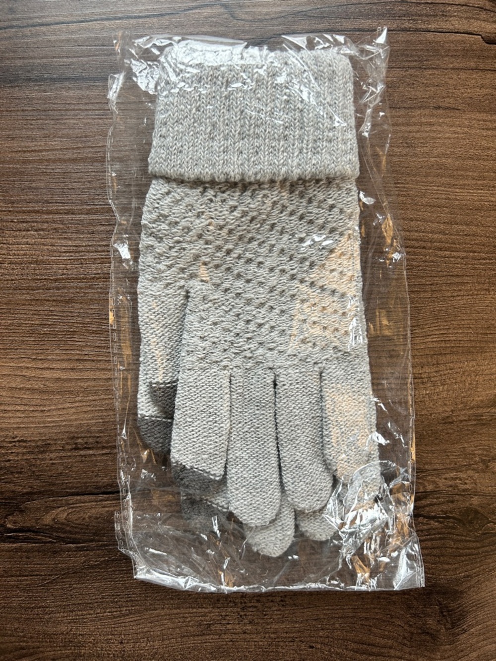 Women’s Knit Winter Gloves - Light Gray